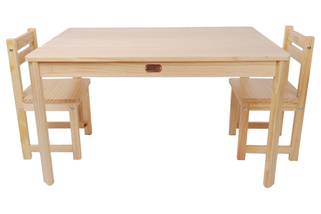 Tikk Tokk - Little Boss Table & Chair Set - Rectangle - Natural