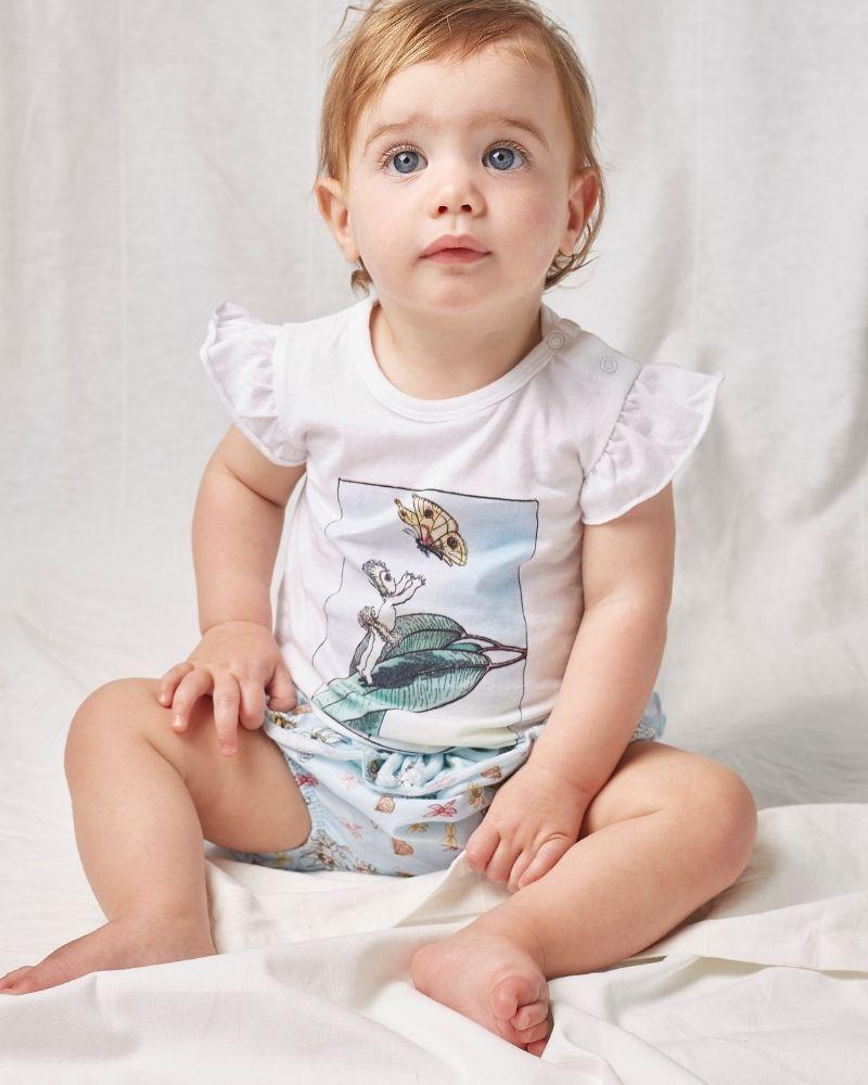 May Gibbs Eloise Frill Tee - Fly Away