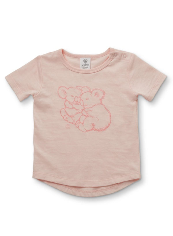 May Gibbs Frankie Tee - Koala Cuddles Pink