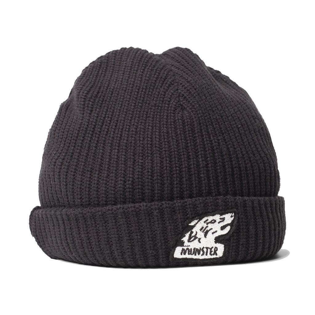 WOLF BEANIE  BLACK