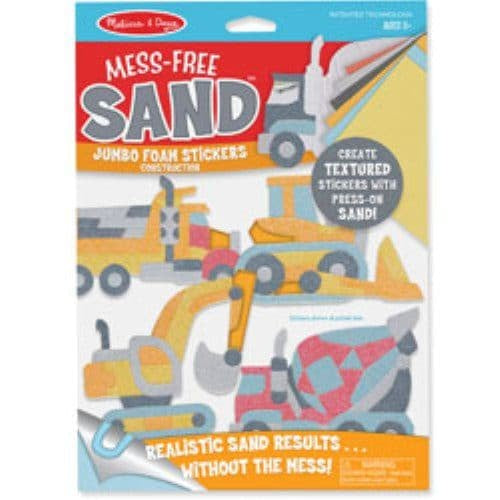 Mess Free Sand-Foam Sticker- Construction