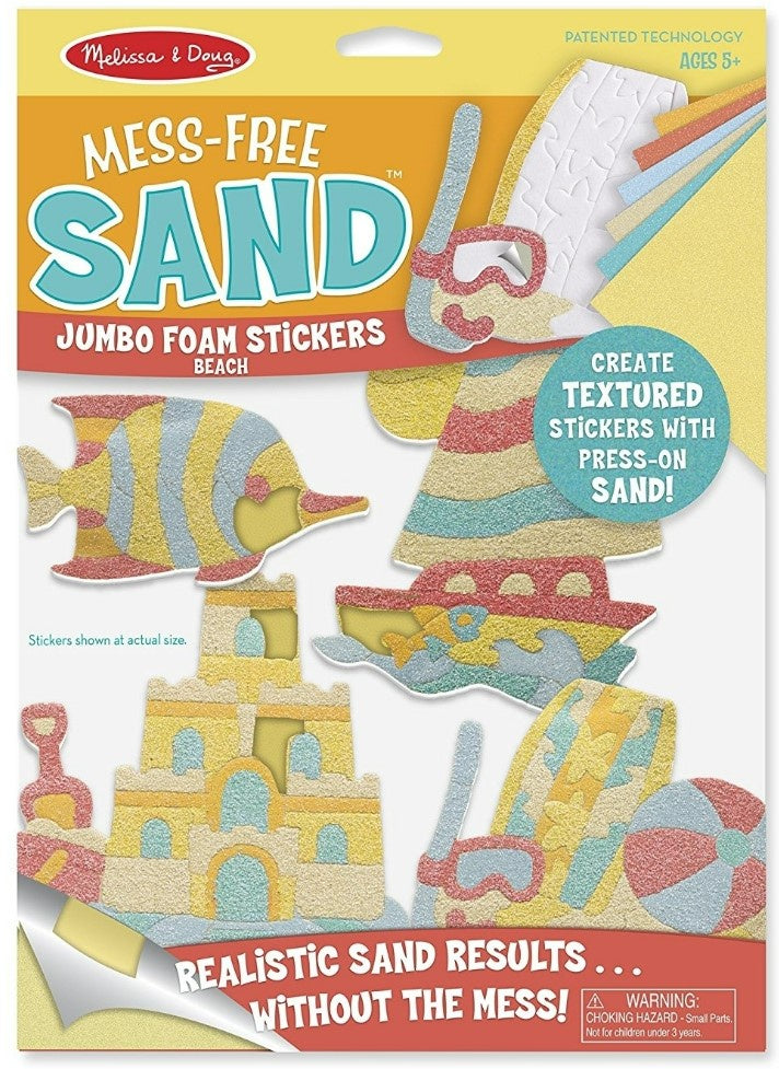 Mess Free Sand -Foam Stickers - Beach