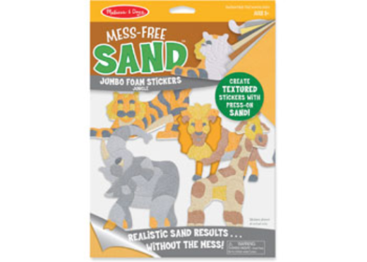 Mess-Free Sand -Foam Stickers - Jungle