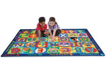 Jumbo ABC-123 Rug with Playing Cards