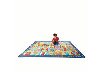 Jumbo ABC-123 Rug with Playing Cards