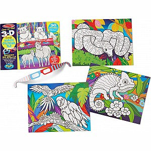 3D - Colouring Pad -Animals