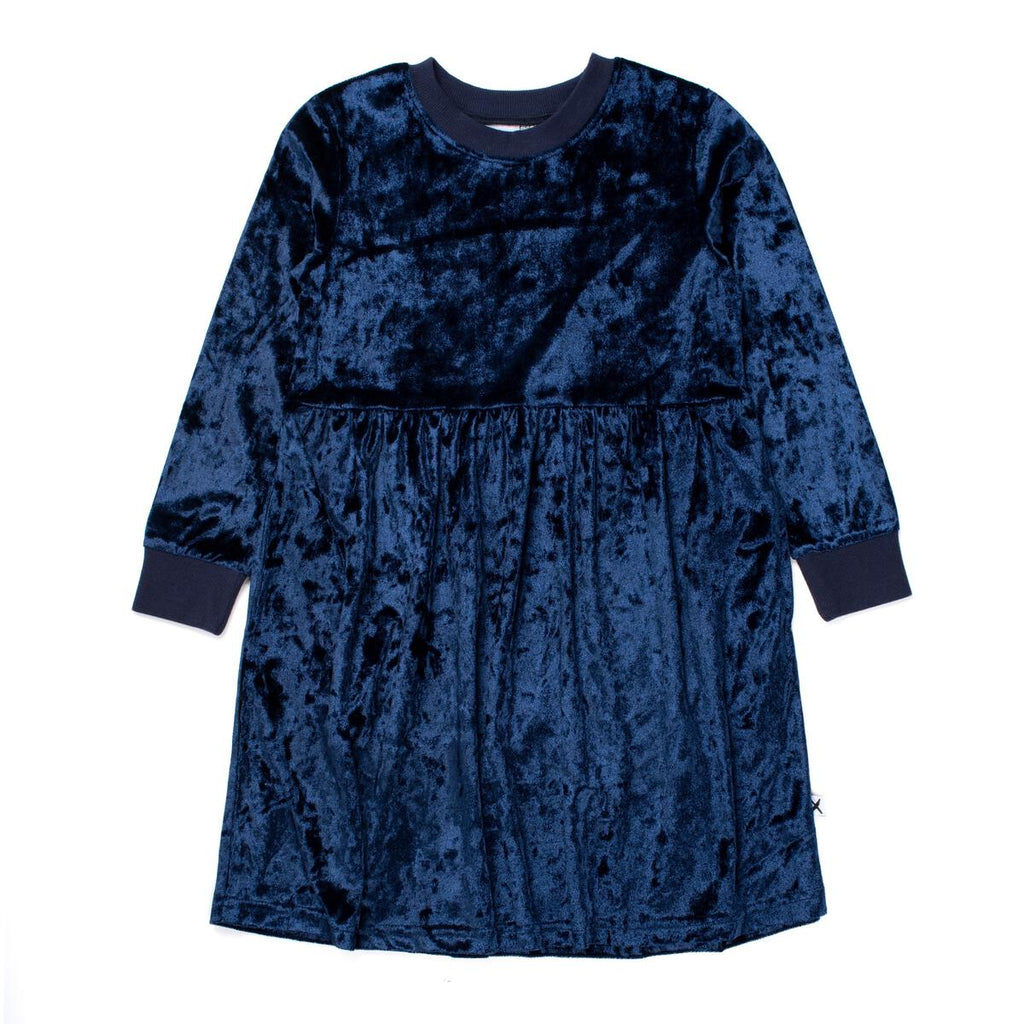 Velvet Dress - Dark Blue