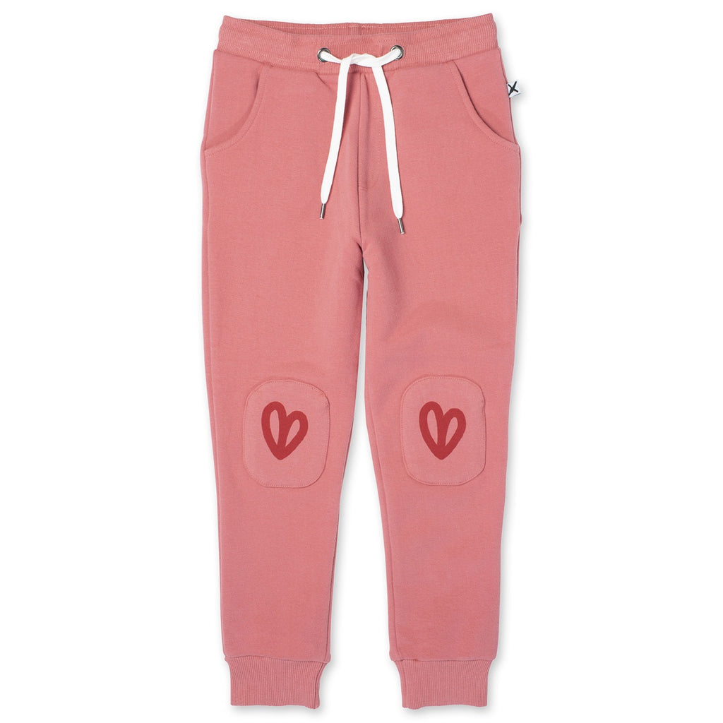 Little Heart Furry Trackies- Rose