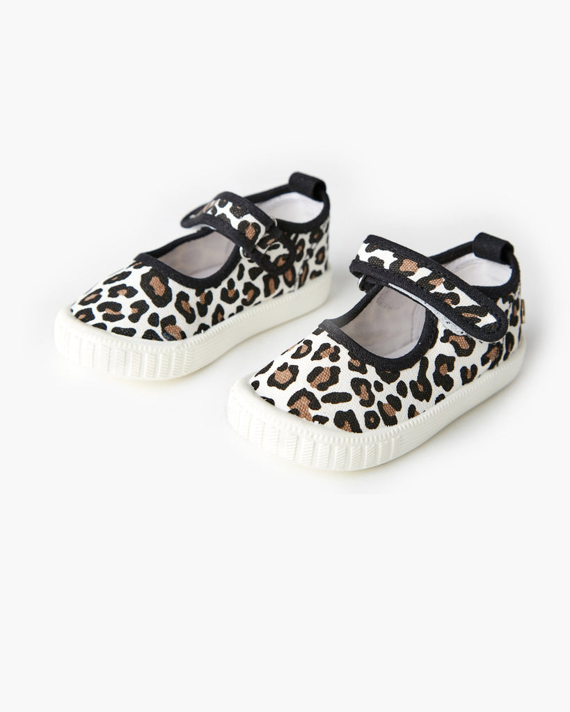 Mary Jane Canvas Leopard