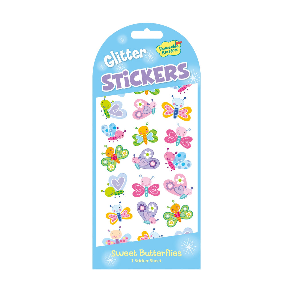 Stickers Sweet Butterflies Glitter
