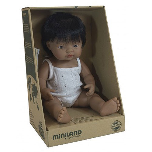 Baby Doll - Hispanic Boy 38cm