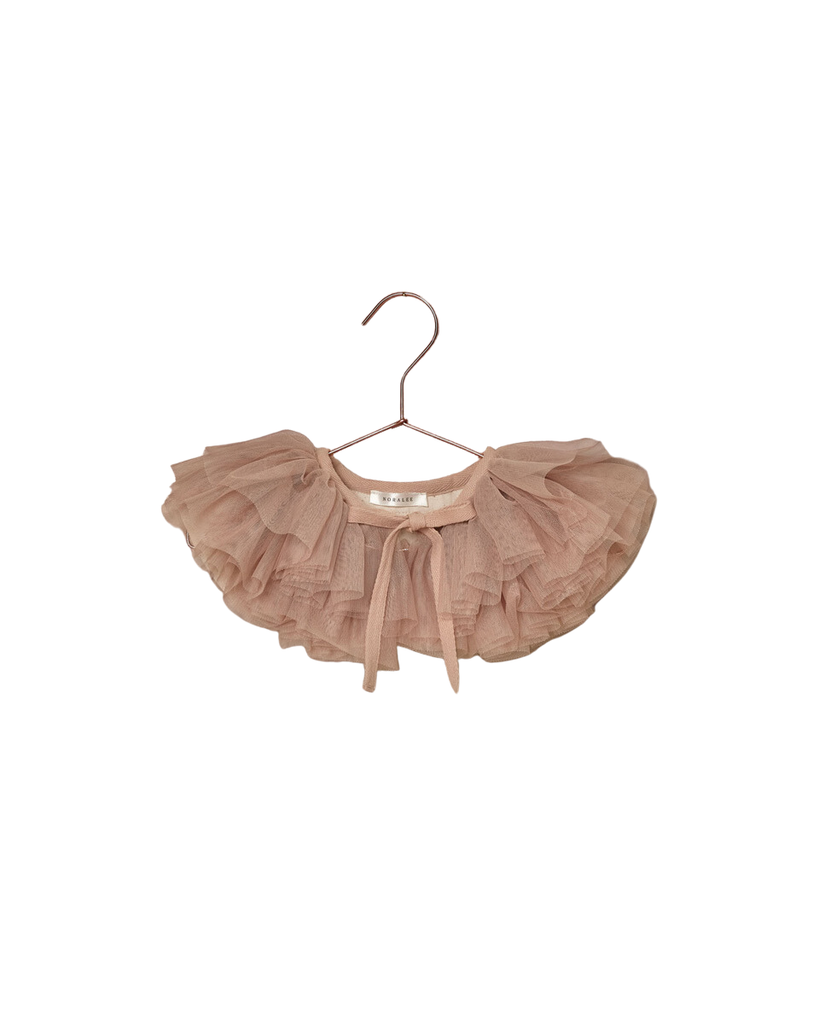 Ruffle Tulle Collar || Blush