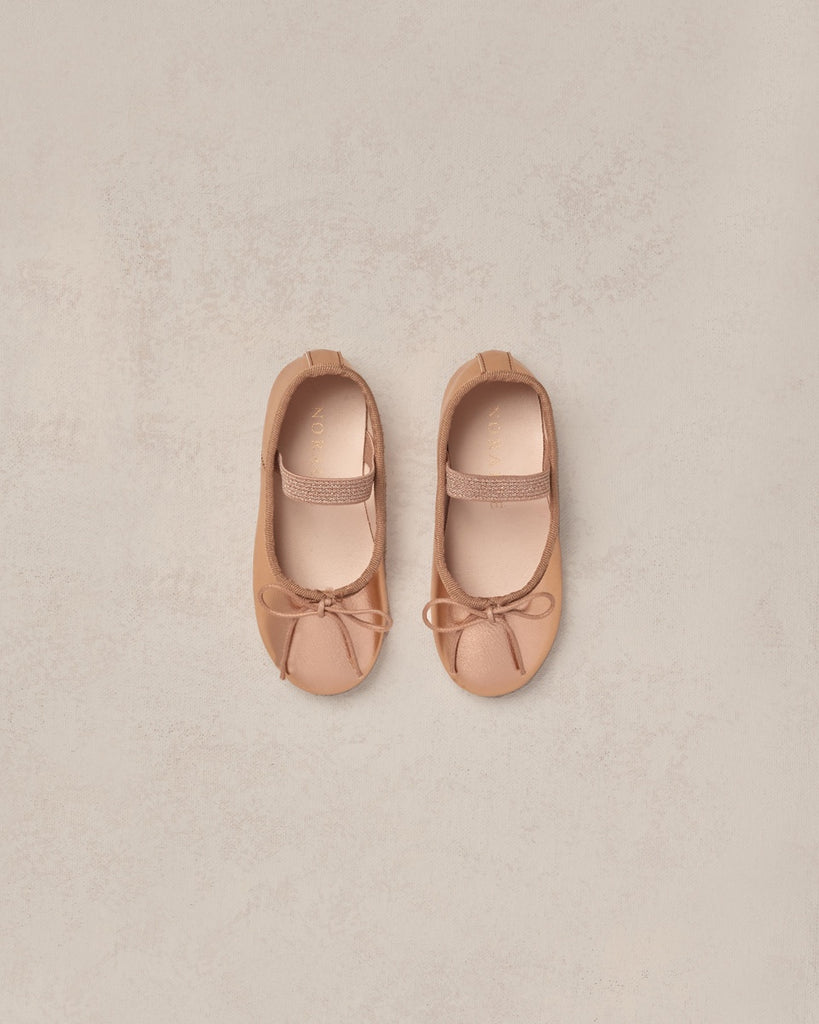 ballet flats || copper metallic
