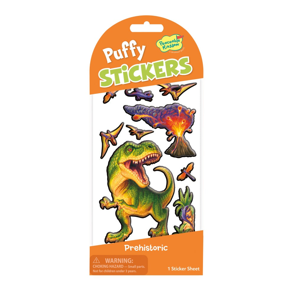 Mini Stickers Puffy – Prehistoric Dinosaurs