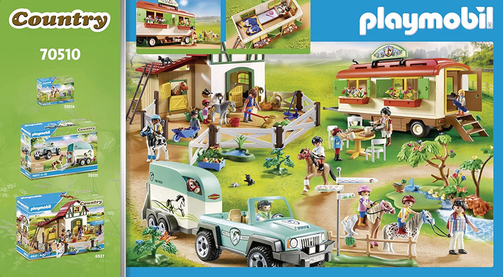 Playmobil - Pony Shelter with Mobile Home 70510