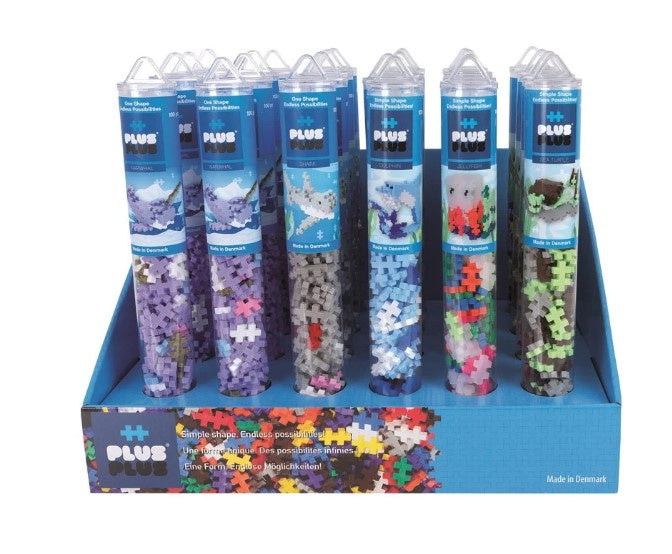 PLUS-PLUS  - AQUA  TUBES- 100 PCS