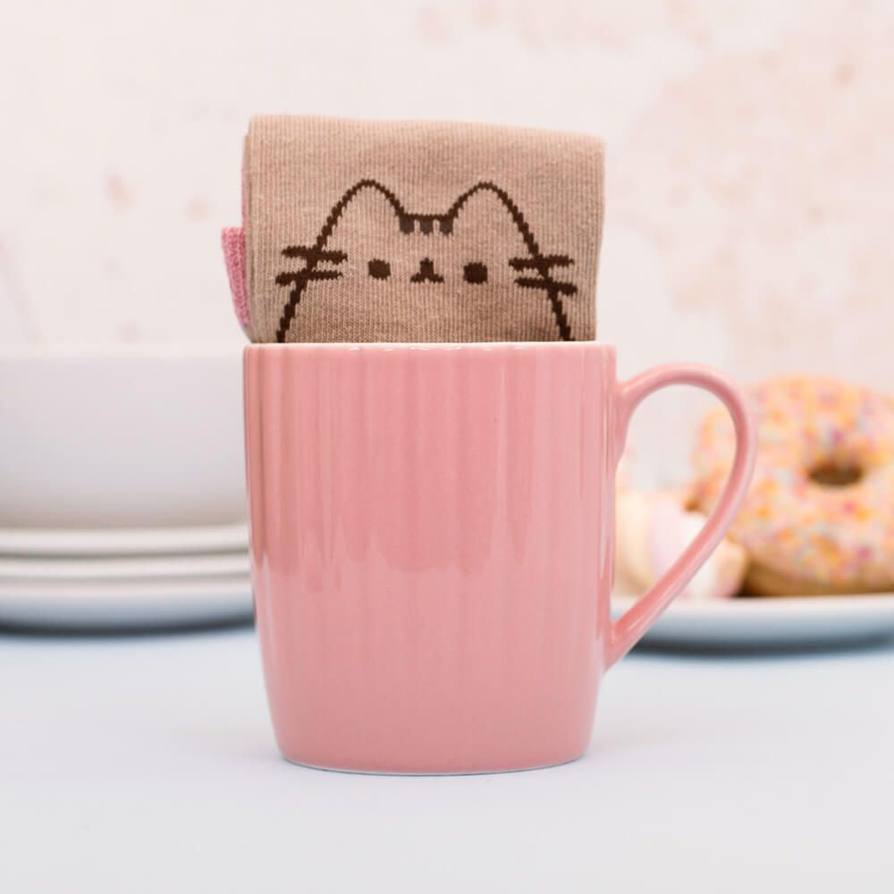 PUSHEEN SOCK IN A MUG - PINK