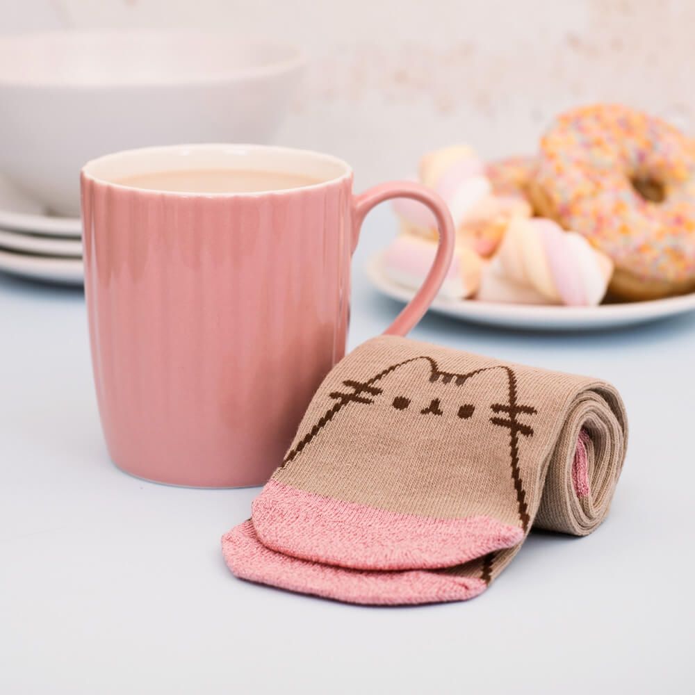 PUSHEEN SOCK IN A MUG - PINK