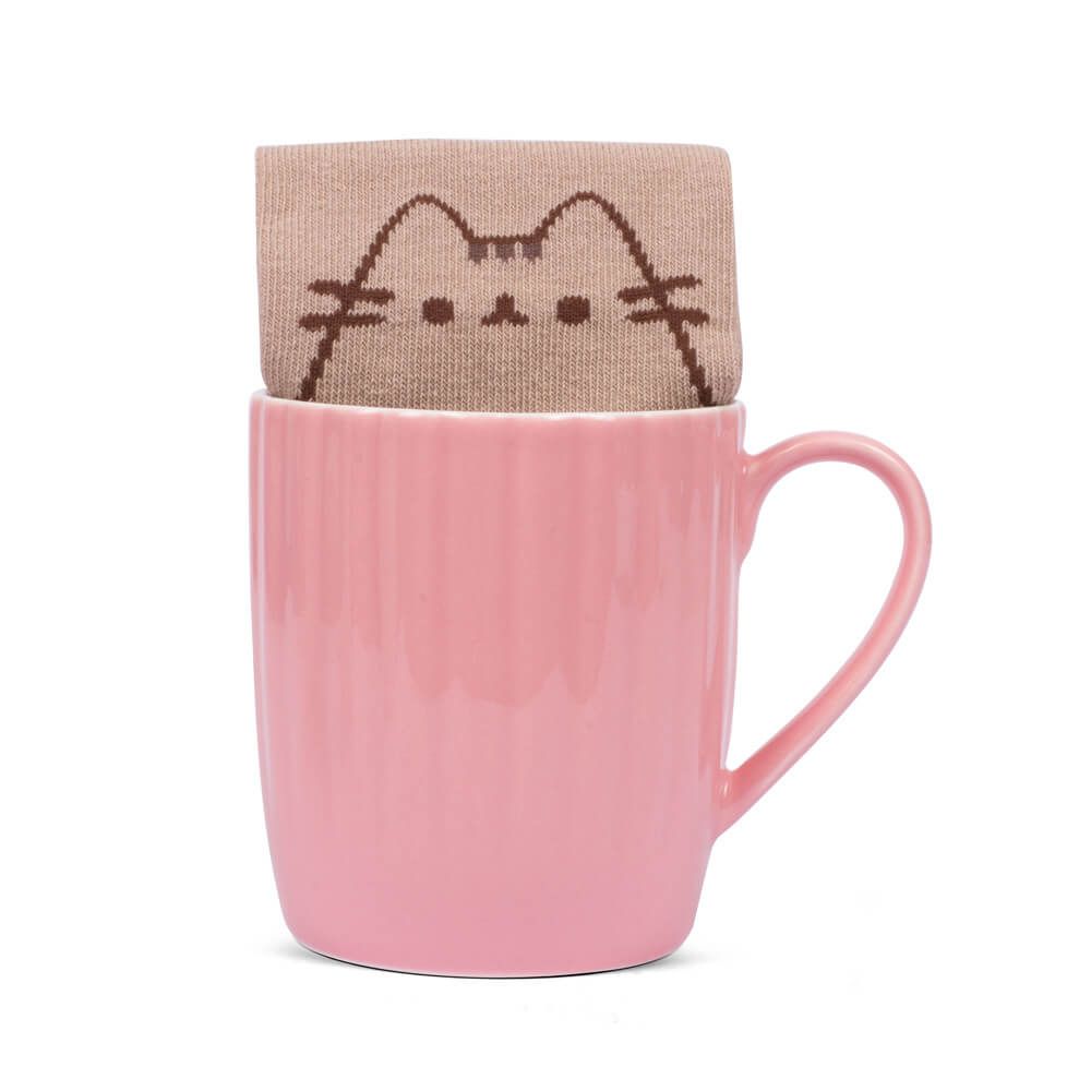 PUSHEEN SOCK IN A MUG - PINK