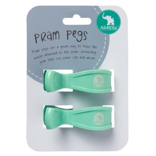 Pram Pegs -Pastel Green