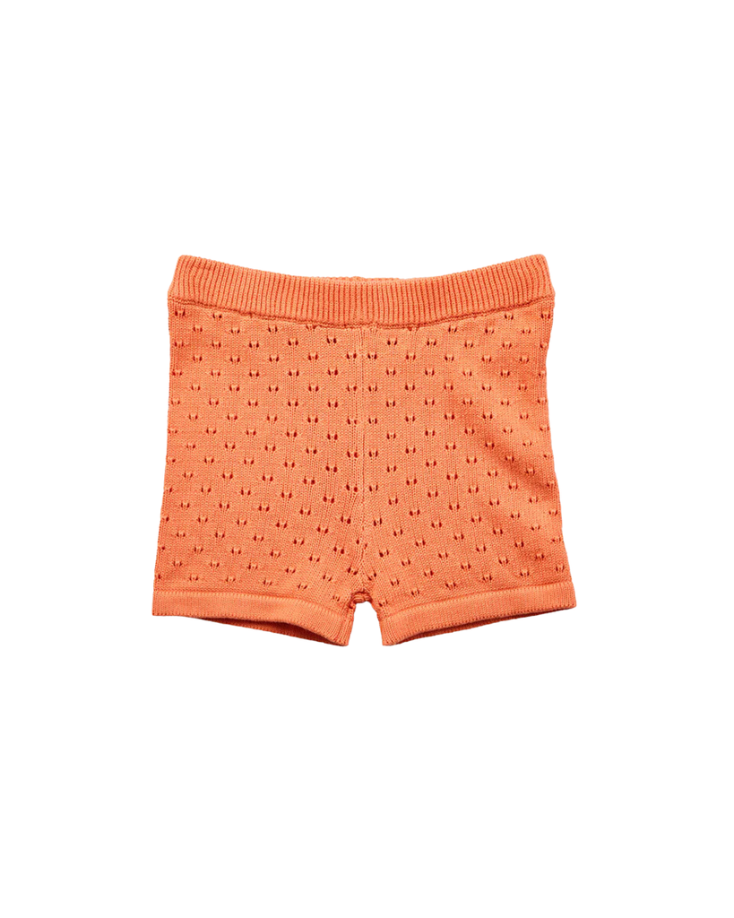 Rosalie Knit Shorts - Coral