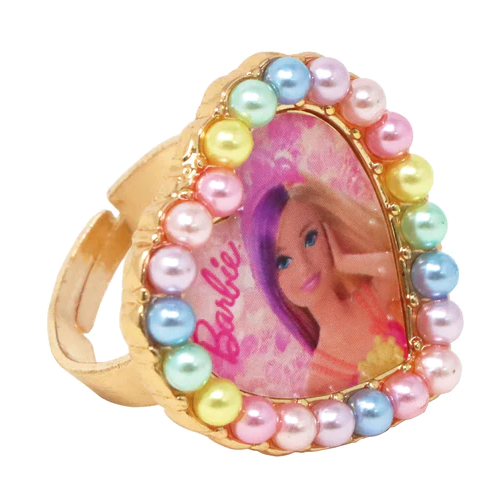 Barbie Rainbow Fantasy Pearl Heart Adjustable Ring