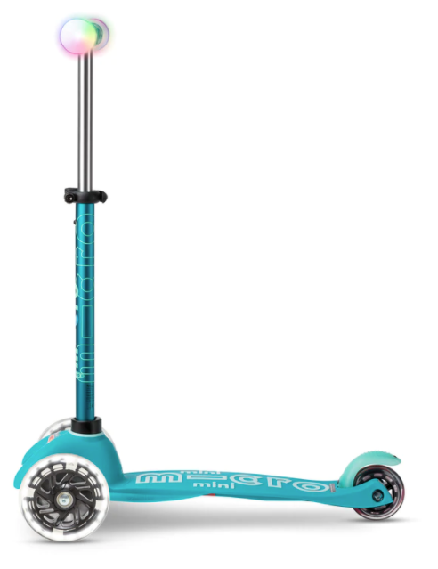 Mini Micro Deluxe 3 Wheel Magic Scooter - Aqua