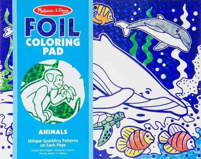 Foil Colouring Pad - Animals