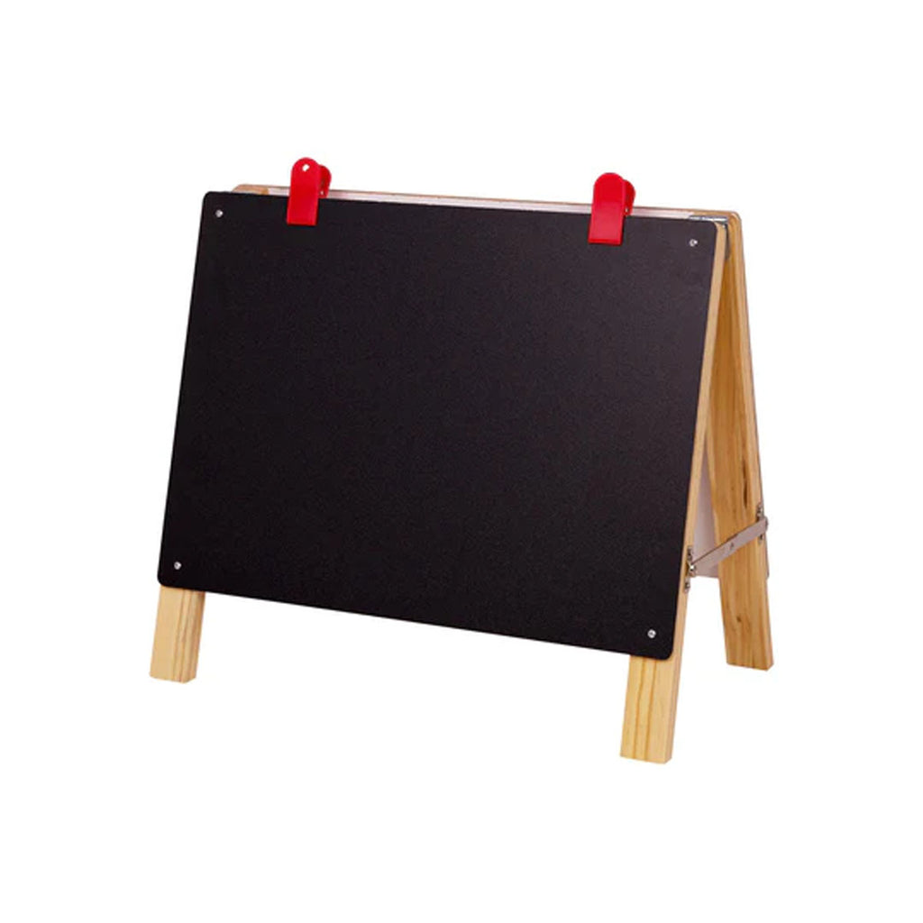 Little BOSS Table Top Easel - Pine (White+Chalk)