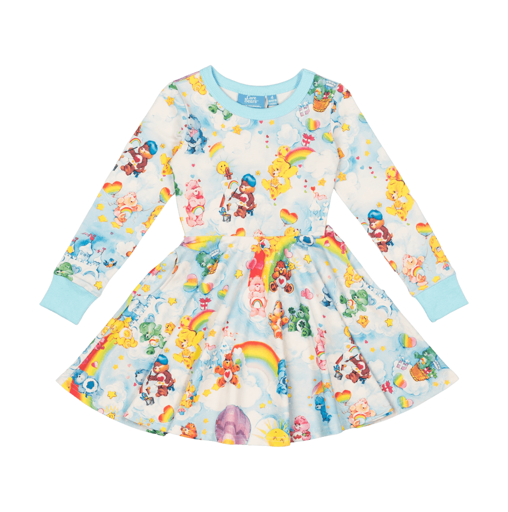 REACH FOR THE STARS LS WAISTED DRESS