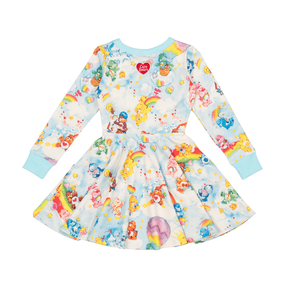REACH FOR THE STARS LS WAISTED DRESS