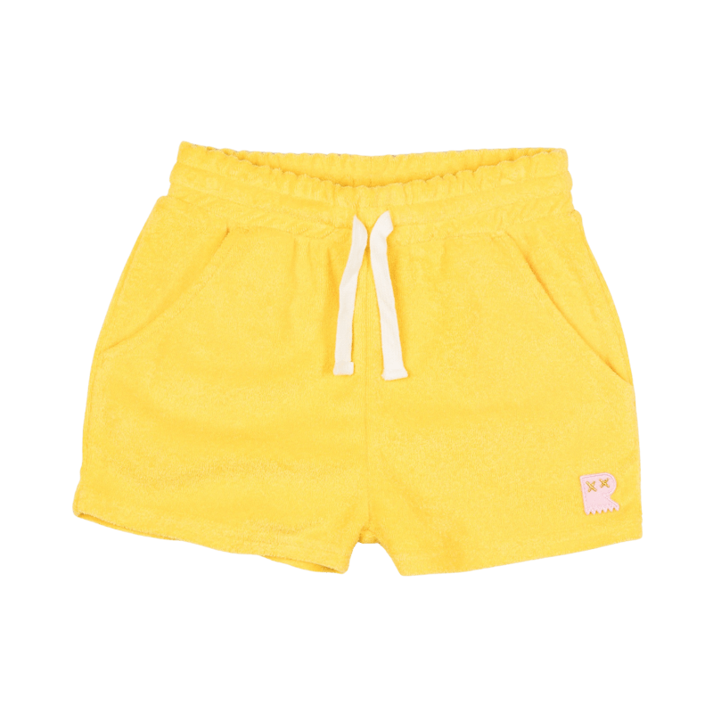 YELLOW TERRY SHORTS