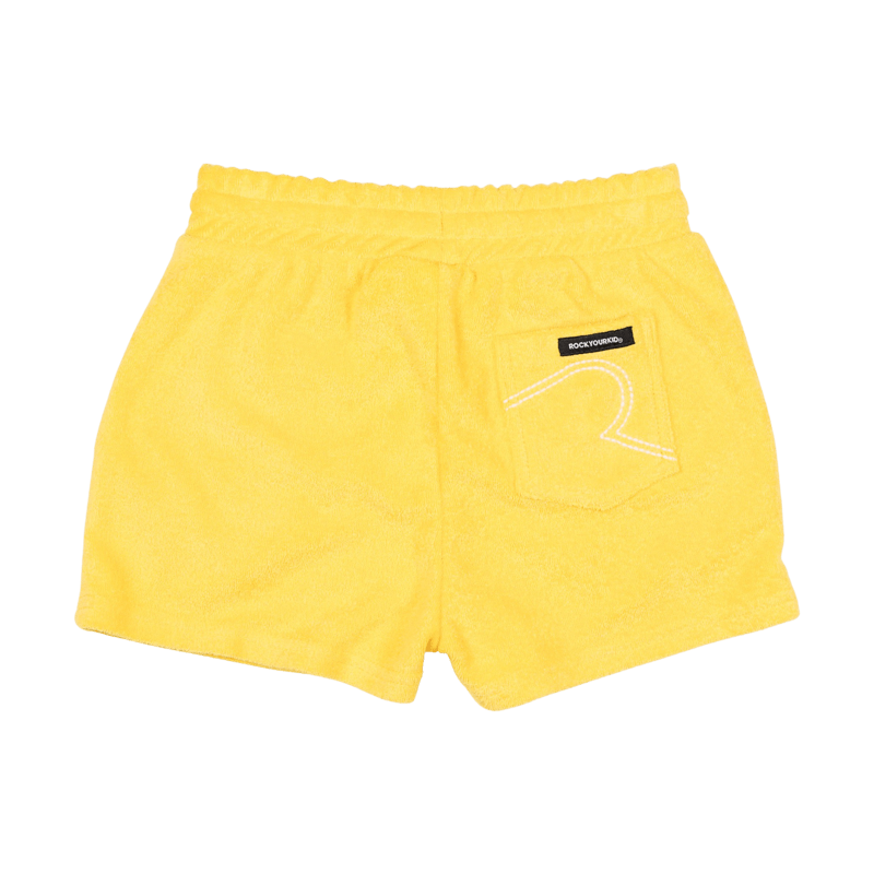 YELLOW TERRY SHORTS