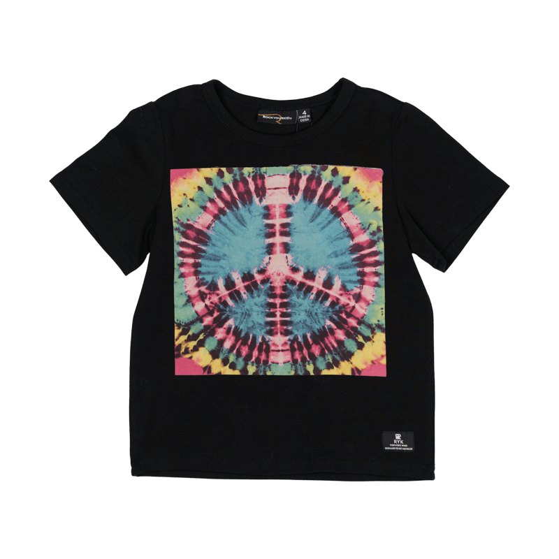 PEACE OUT SS T-SHIRT - BLACK