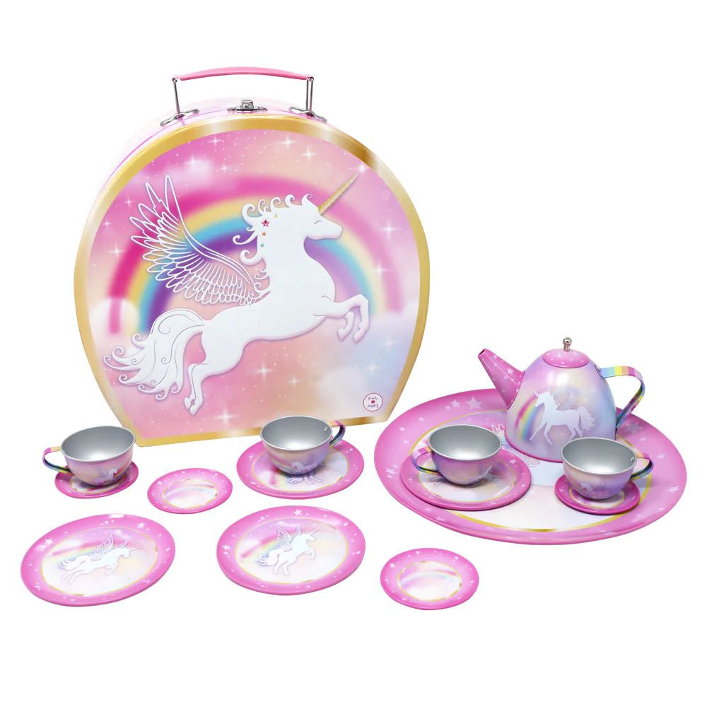 Unicorn Dreamer 15 Piece Tin Tea Set