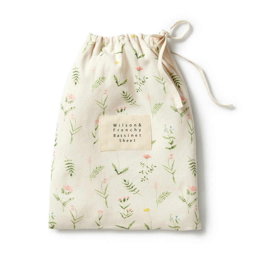 Organic Bassinet Sheet - Wild Flower