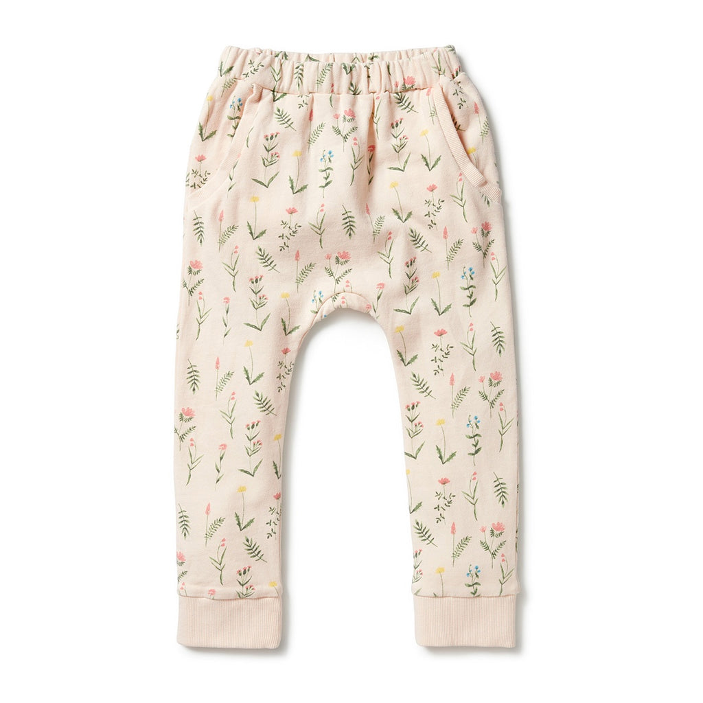 Organic Terry Slouch Pant - Wild Flower