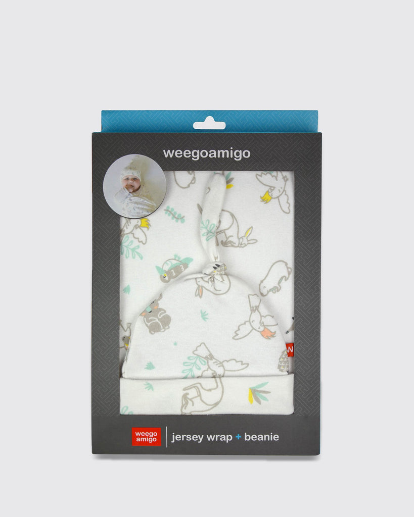 Weego Jersey Wrap + Beanie Set - Blinky