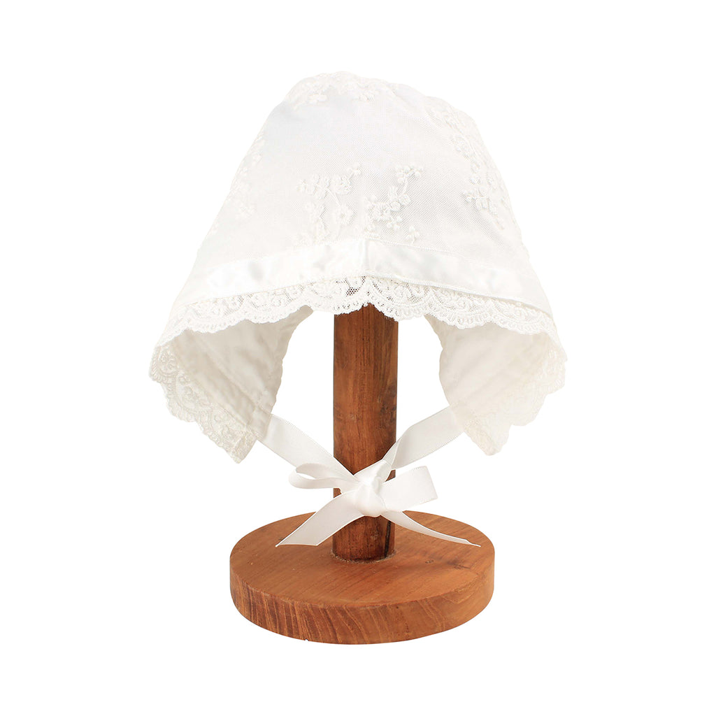 LACE BONNET IVORY