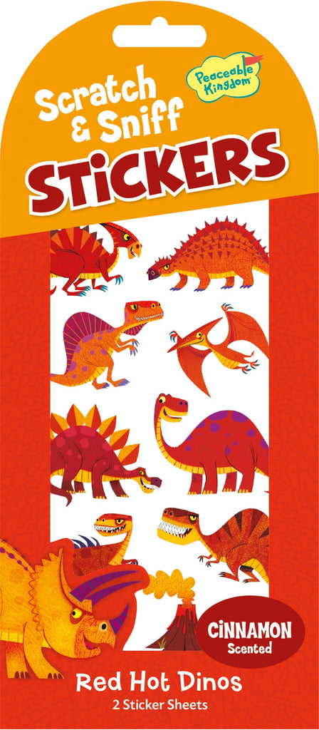 Mini Stickers Red Hot Dinos
