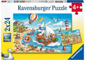 Ravensburger - Seaside Holiday Puzzle 2x24 pieces