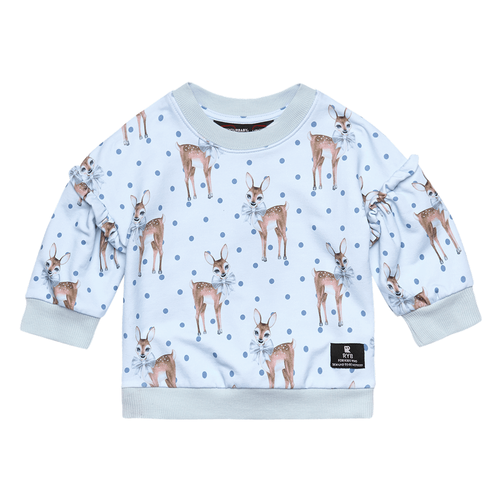 DEER HEART - PUFF SLEEVE SWEATSHIRT