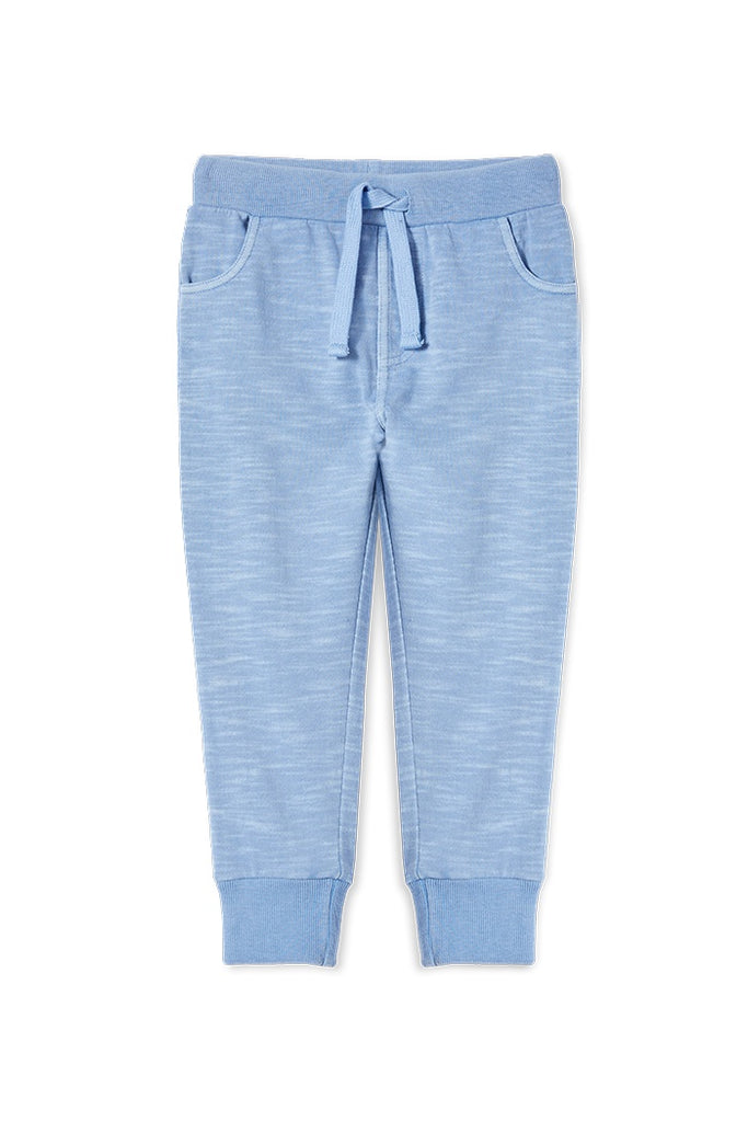 GARMENT DYE TRACK PANTS POWDER BLUE