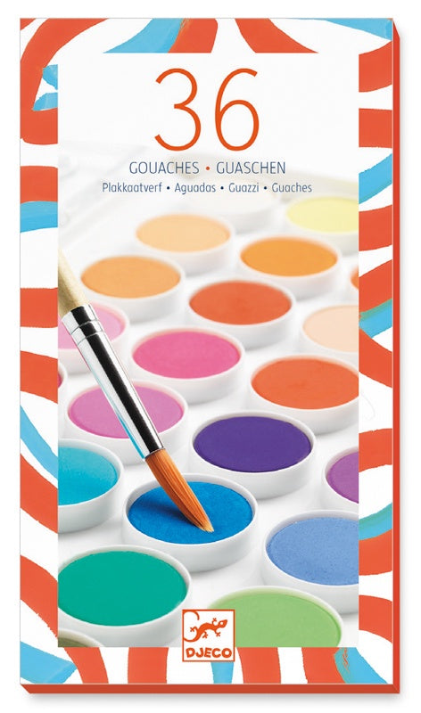 36 Gouache Colour Paints