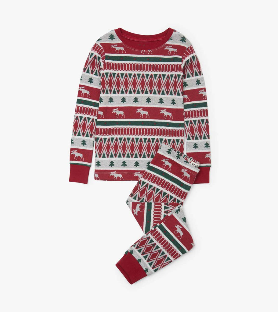 Winter Fair Isle Cotton Pyjama Set
