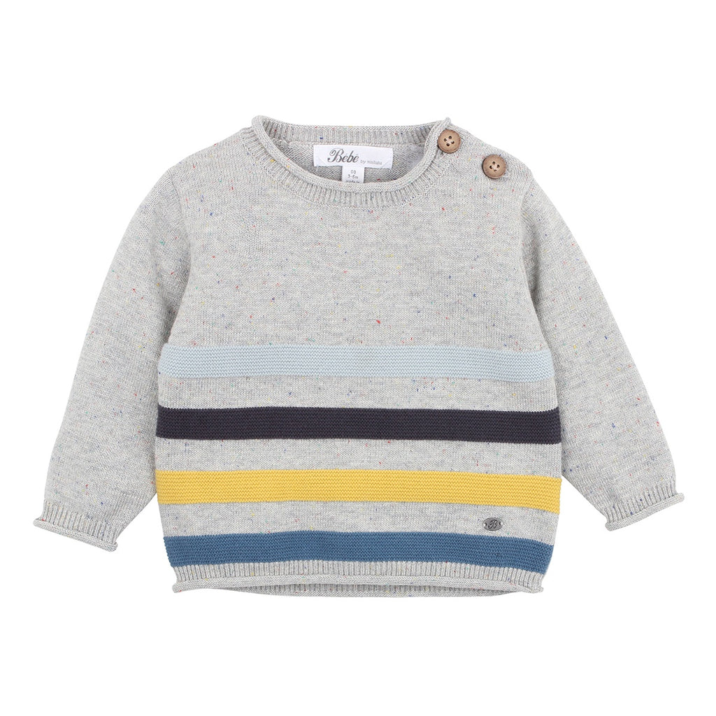 CALLUM STRIPE KNIT JUMPER - MULTI