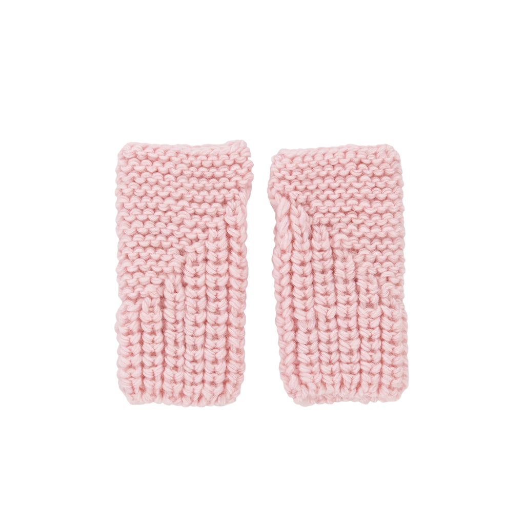 Traveller Fingerless Mittens Pink