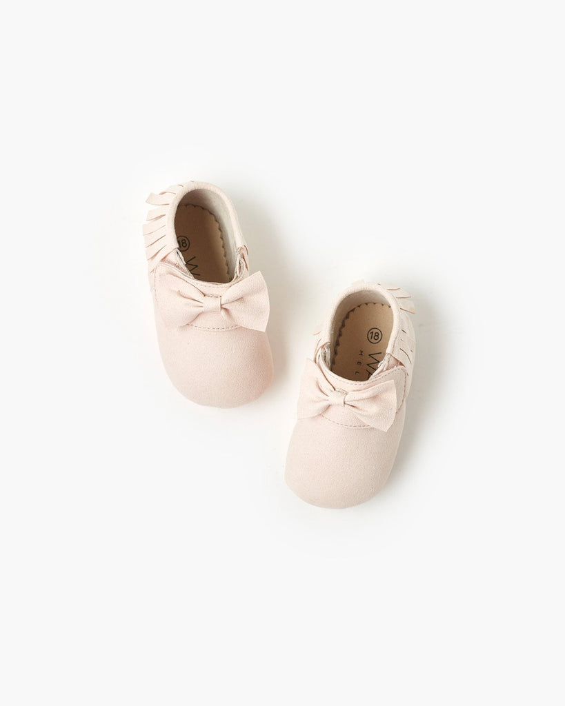 Remi Bow Bootie - Pale Pink