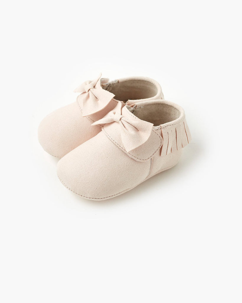 Remi Bow Bootie - Pale Pink