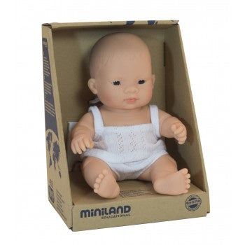 Anatomically Correct Baby Doll Asian Girl, 21 cm